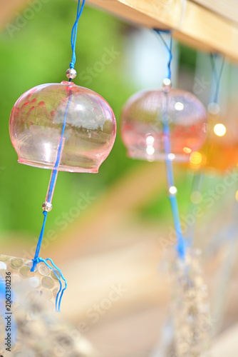 Canvas Print Cool wind chime swaying in the breeze.（風鈴）10