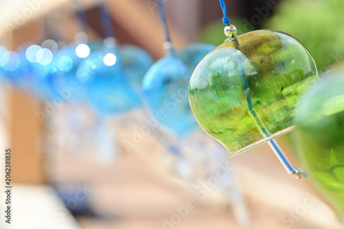 Cuadro en lienzo Cool wind chime swaying in the breeze.（風鈴）15