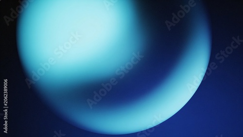 Deep Indigo Gradient Wallpaper with Soft Cyan Glow and Fine Film Grain