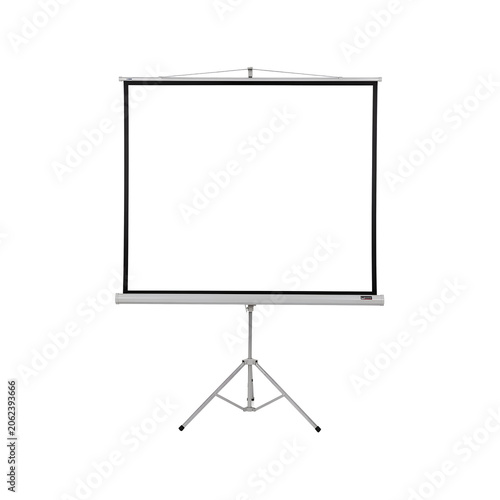 blank projection screen