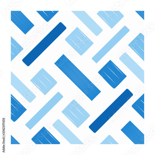 Blue and white diagonal geometric pattern vector