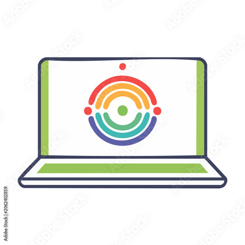 Flat design target with dart vector illustration