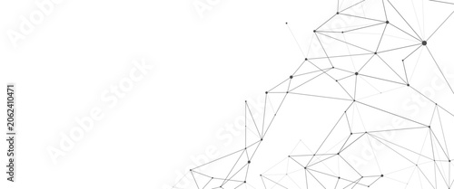 Vector digital futuristic technological with global connection with global lines and dots abstract background