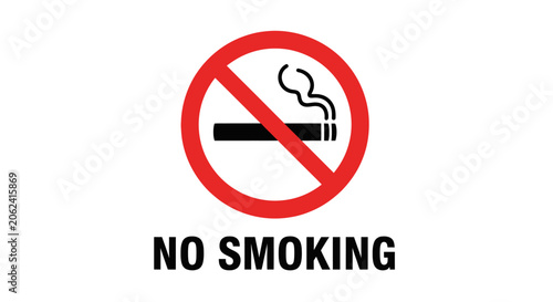 No Smoking Warning Sign Symbol.