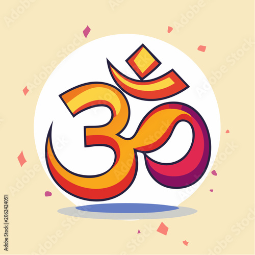 Om Symbol Illustration