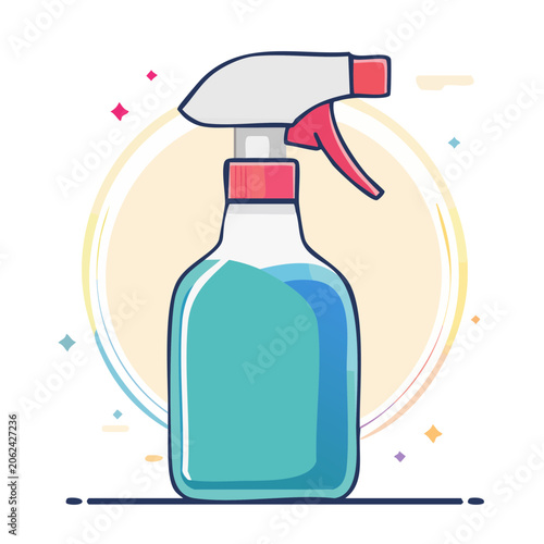 Flat design sports water bottle icon