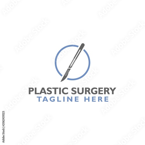 Plastic surgery logo icon isolated on white background