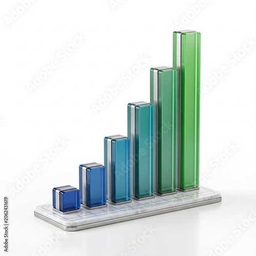 business graph with arrow