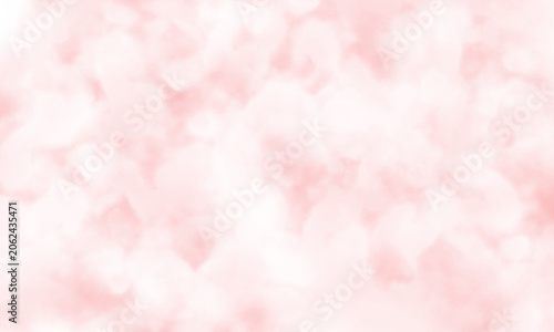 水彩ピンクのかわいい背景　透過