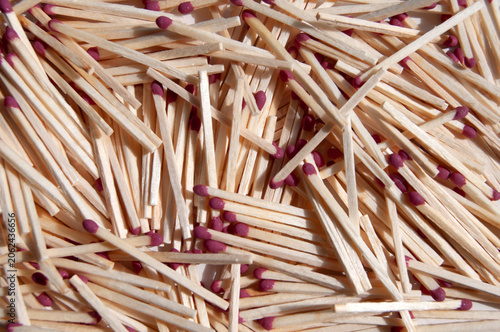 Foto Matches background. A heap of matches.