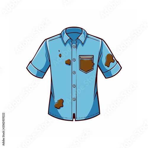 Blue hoodie vector front view