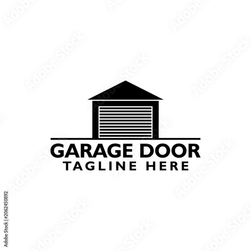 Garage door logo icon isolated on white background
