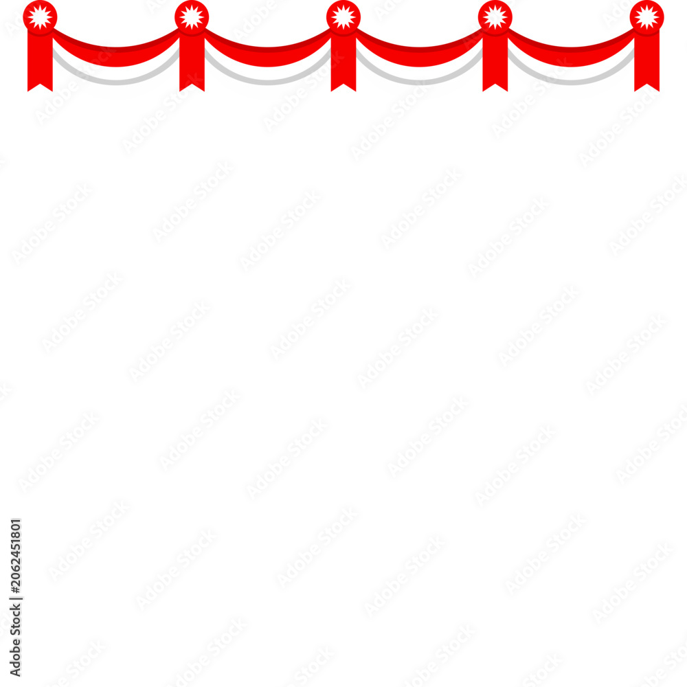 Obraz premium Indonesian Independence Day Decoration