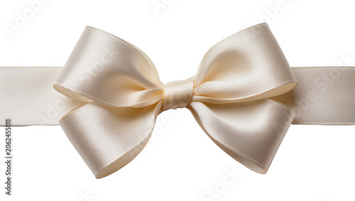 Quadro em tela Cream satin ribbon bow tied knot