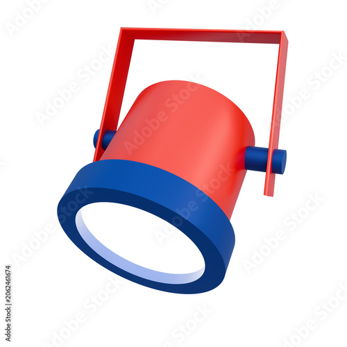 Stage Spotlight 3D Illustration