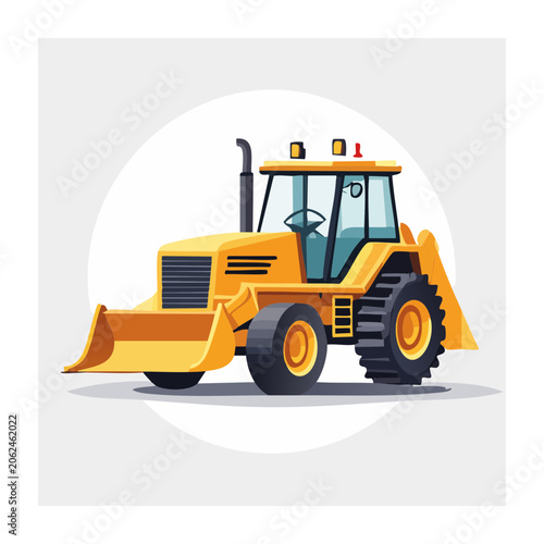 Cartoon dump truck front view