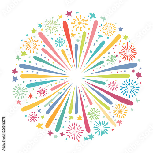 Colorful mandala geometric pattern vector