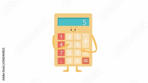 Calculator Animation – 4K Alpha Channel Seamless Loop