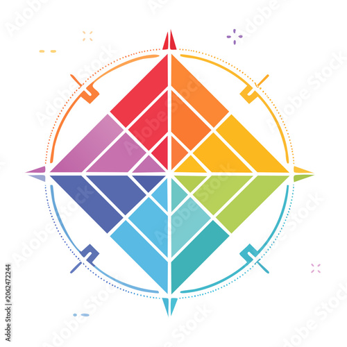 Geometric mandala vector design