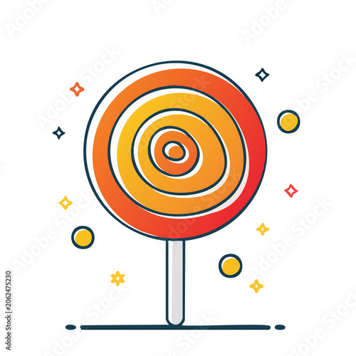 Flat design target reticle vector