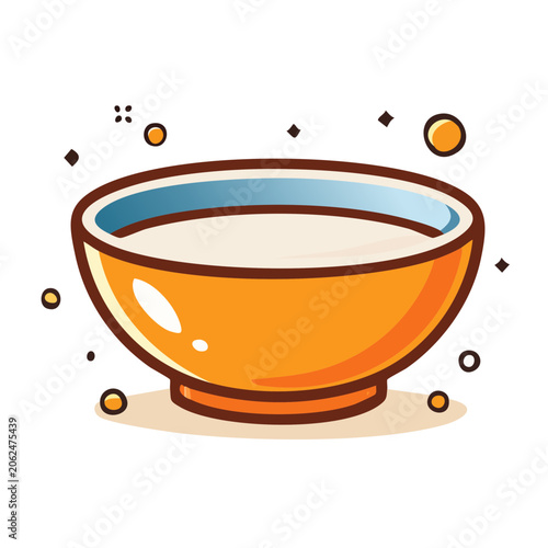 Wooden bowl with orange slices and blue liquid