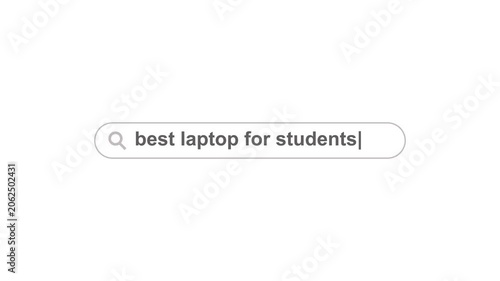 Best Laptop for Students Search Animation with Education and Technology Concept