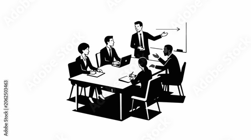 Businesspeople in a meeting