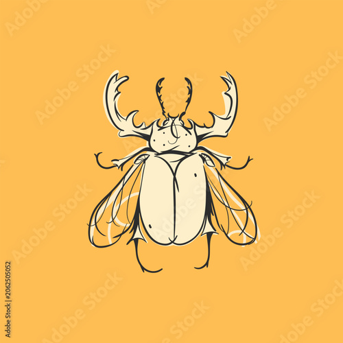 Hand drawn abstract vector graphic illustration collection set with cute, stylized insect bugs sketch.Trendy modern wild nature design concept sketch.Vector line bugs symbol. animal icons