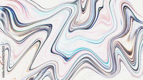 Abstract background with swirling patterns of blue, white and gold paint in an elegant marbling style. Marorette pattern