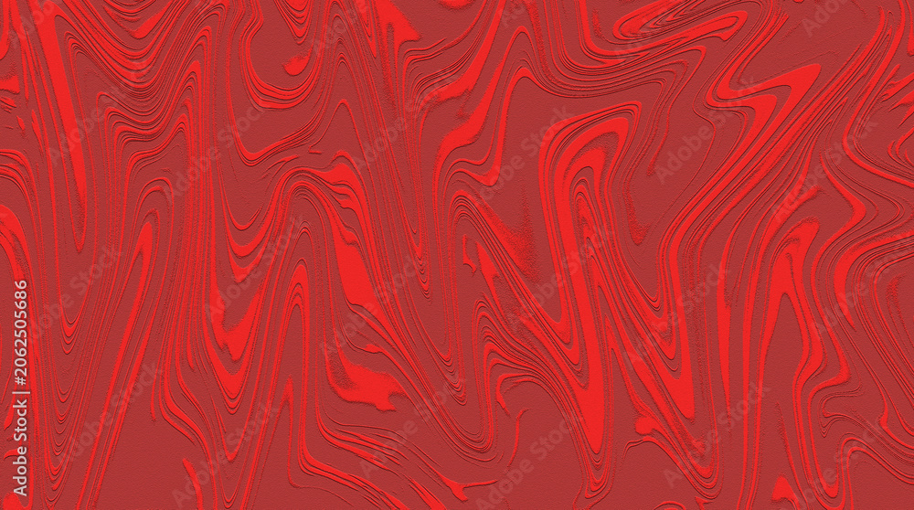 Obraz premium Crimson Red Liquid Flow Abstract Texture