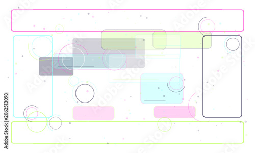 Gaming Neon Stream Panels Transparent Vector Overlay