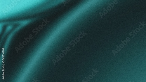 Cuadro en lienzo Elegant teal abstract background featuring soft velvet-inspired folds, rich gradients, and premium visual depth