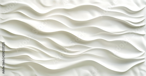 White abstract background, with soft flowing, wave patterns and, gentle shadows creating, a clean minimalist, texture with curves, and light depth