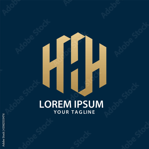 HHH Negative Space Monogram Logo