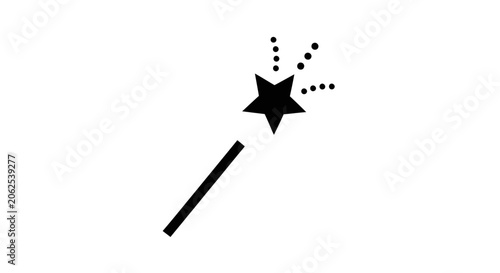 Фотография Black Magic Wand with Star.