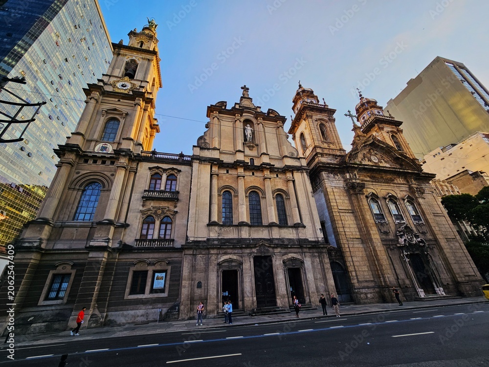 Fototapeta premium Igreja de Nossa Senhora do Carmo da Antiga Sé, the old cathedral of Rio de Janeiro, Brazil 