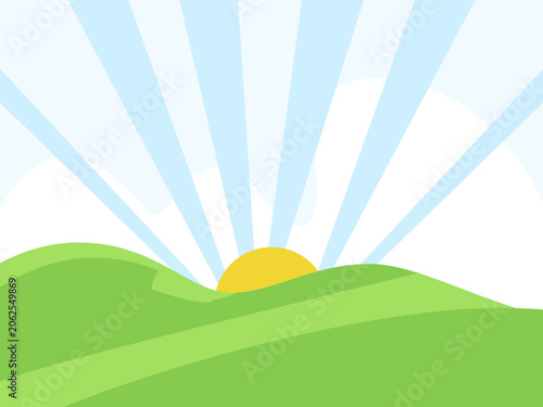 Radiating Concept Illustration Illustration Vector Style
