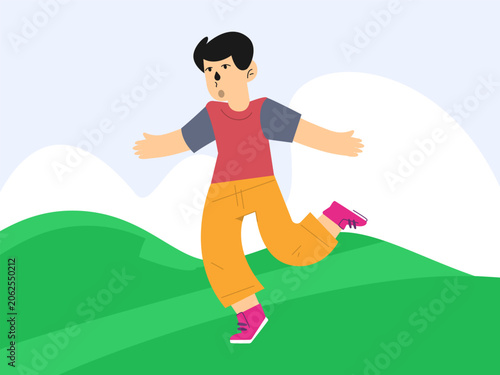 Boisterous Concept Illustration Illustration Vector Style