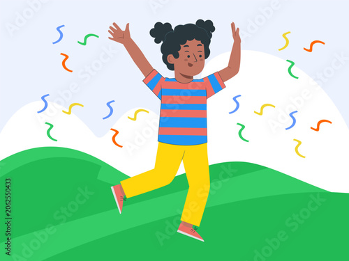 Hooray Concept Illustration Illustration Vector Style