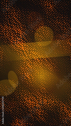 Traditional batik geometric pattern in brown and orange