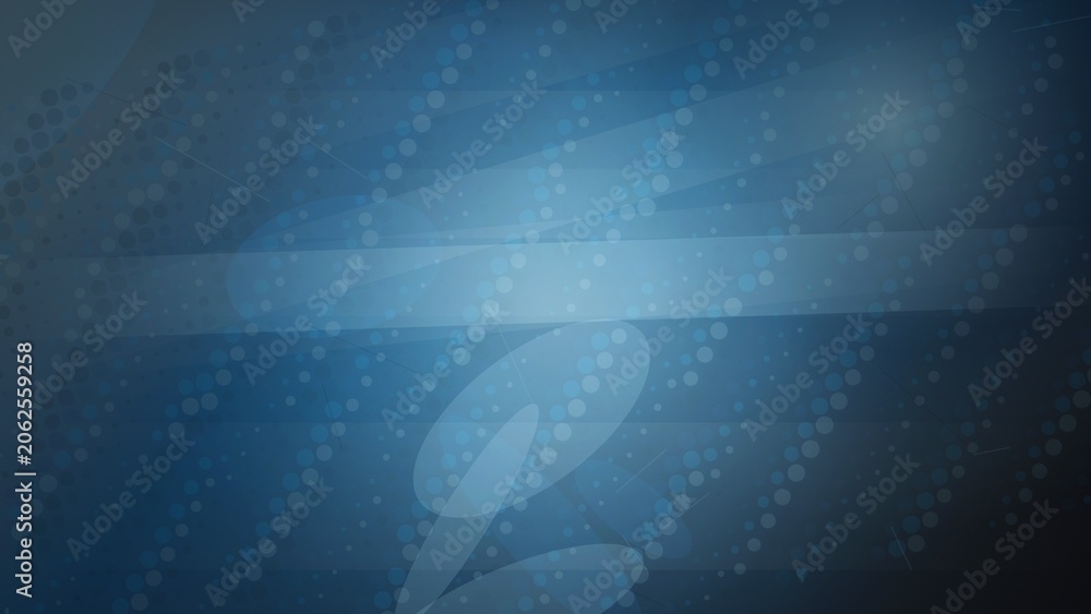 Obraz premium Abstract blue background with digital patterns and light effects