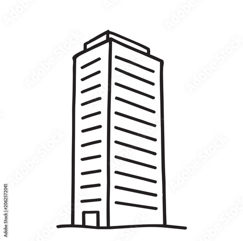 Doodles Abstract High rise building sketch