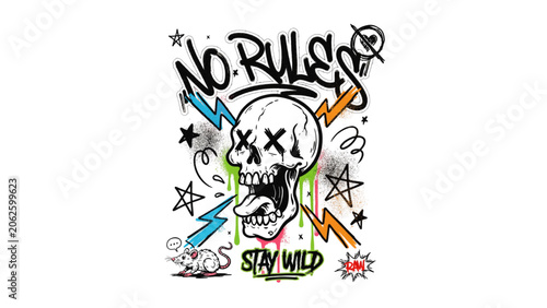 Foto Creative colorful marvel superhero characters logo with comic book style design