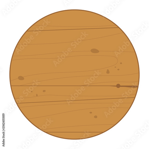 Wooden Round Signpost illustration cartoon cute