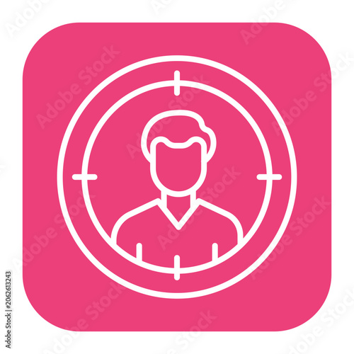 Tableau sur toile Head Hunting Icon