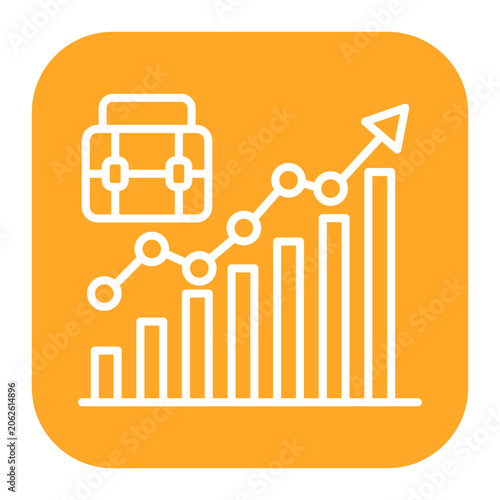 Canvas Print Career Advancement Icon