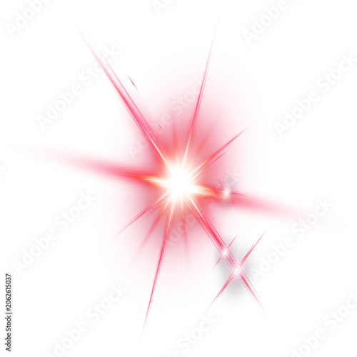 Pink Spark Explosion Lens Flare Effect PNG