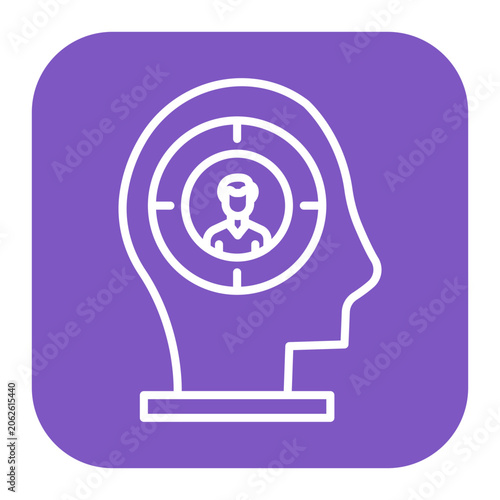 Quadro su tela Head Hunting Icon