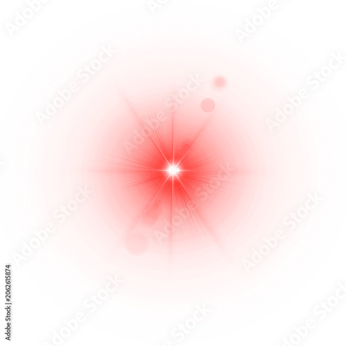 Soft Red Glow Light Leak Effect PNG