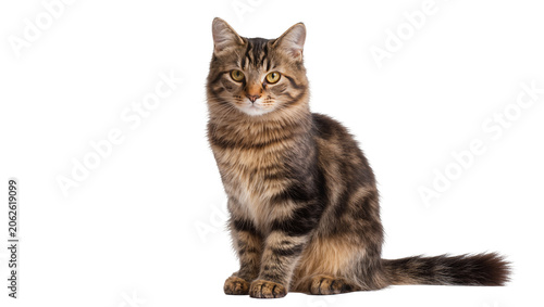Konstfotografi Tabby cat sitting looking forward